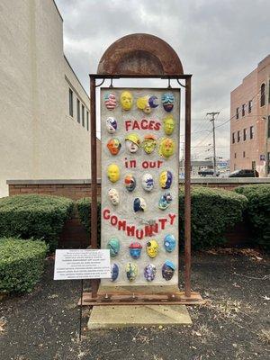 Faces in Our Community Sculpture