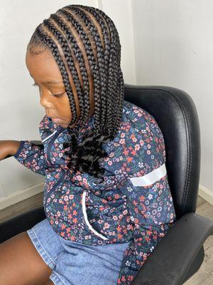 Lemonade braids with a star