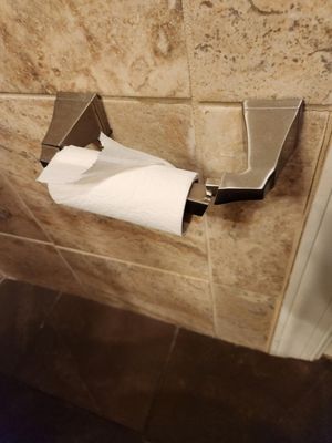 Failing toilet paper holder