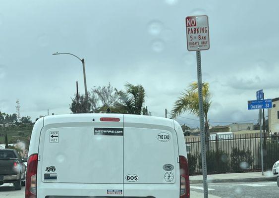 Illegally parked in red and blocked people in because of it.