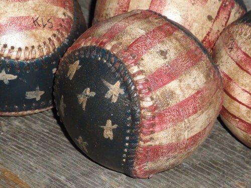 I love americana and paint flags on everything from baseballs to baby shoes.