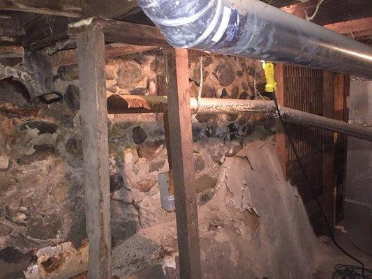 Venting directly into basement for over a year