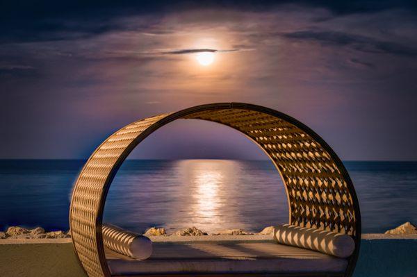 Moonrise at Ocean Cay, Key Largo, FL, US