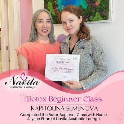 Our graduate at Navila Aesthetic Lounge, Dr. Lina!