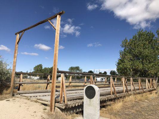 Old Platte Bridge replica