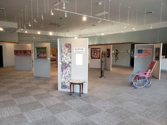 The Main Gallery during Elayne Goodman's exhibit.