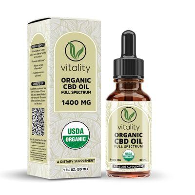 Vitality CBD of Buffalo | 1400 MG Organic CBD Oil