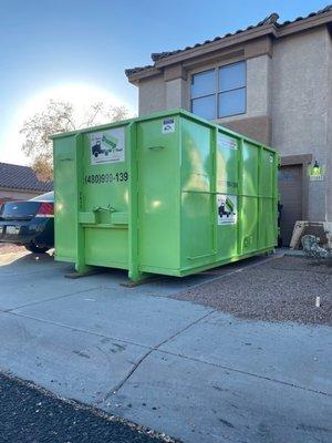 20 yard dumpster