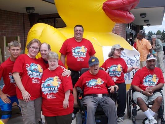 URS Rubber Duck Regatta Kroger Kick-Off with some of our adult clients!