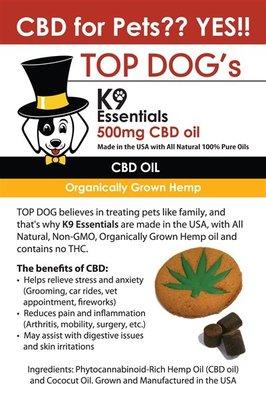 CBD oil and treats for dogs!