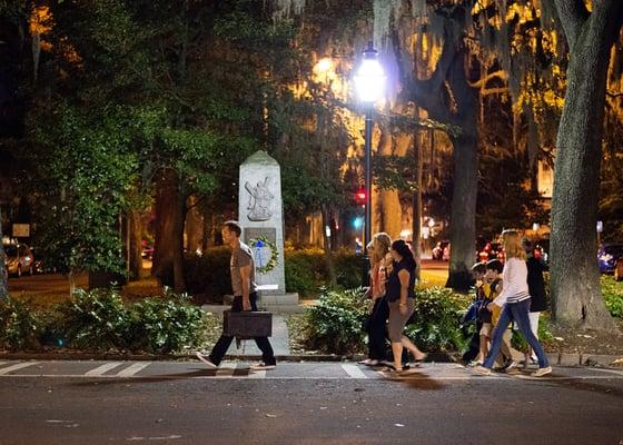 You'll hear folklore from Savannah Squares and Colonial Park Cemetery.