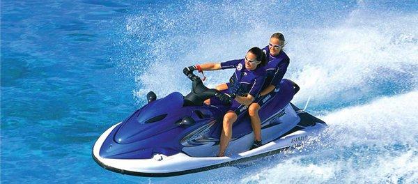 Jet skiing