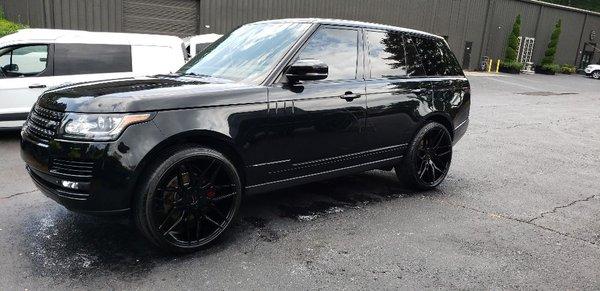 Range Rover spray waxed