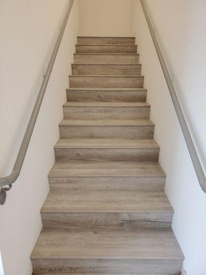 Vynil plank stairs