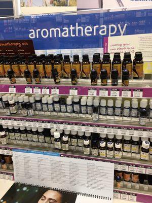 Large selection of aromatherapy oils