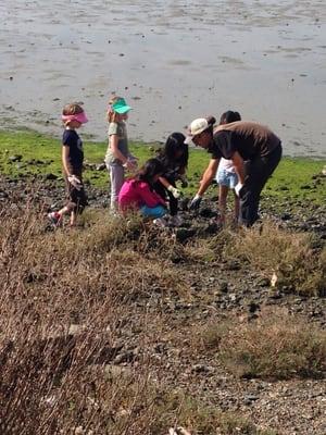 The little ones go exploring