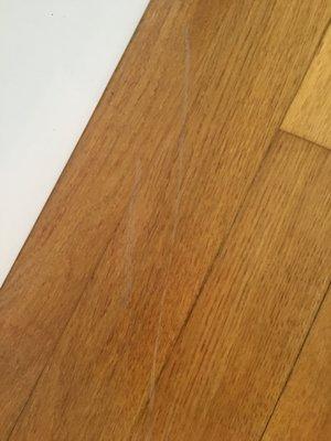 More scratched wood floors.