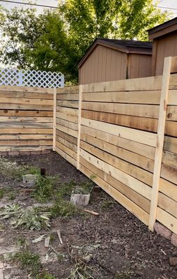 Local pine fence