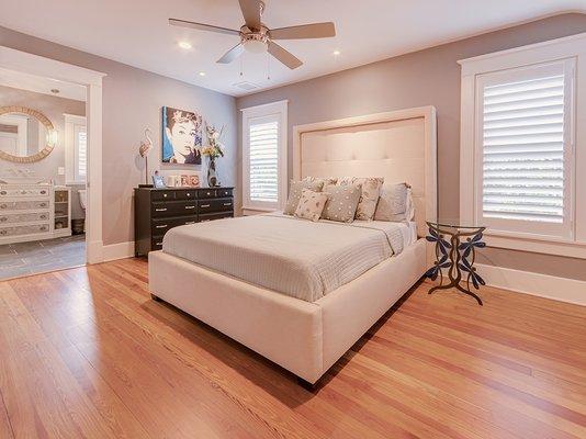 Remodeled master suite