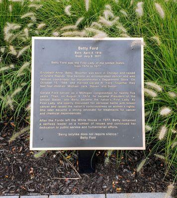 Betty Ford at Gerald R. Ford Presidential Museum