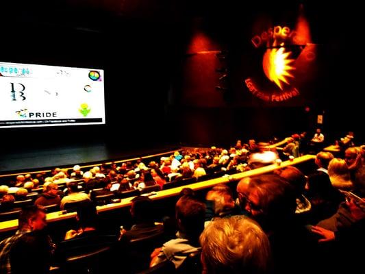 Inside the theater of the Center for the Performing Arts during the film festival