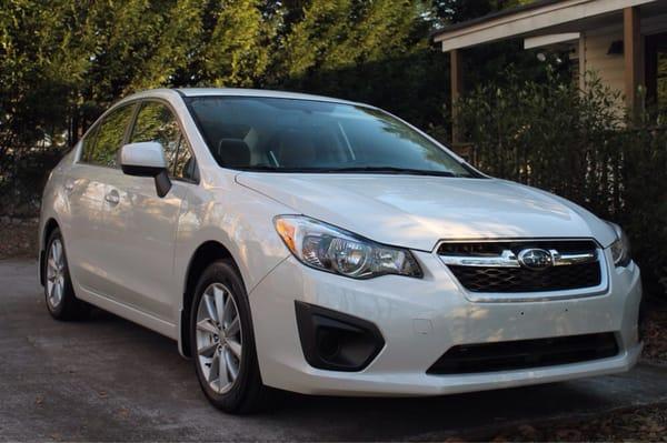 My new 2013 Subaru Impreza from Stivers in Decatur.