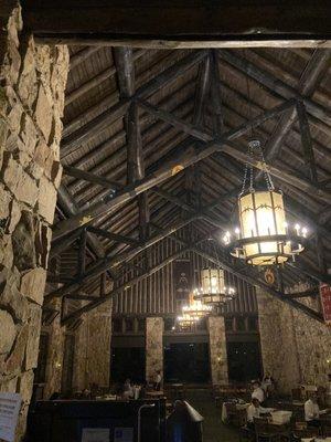 the main lodge restaurant after hours