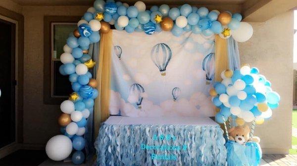 Balloon Garland,backdrop,main table