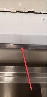 This is a stick on the countertop that Levin Group installed!