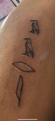 Daughters name in Egyptian hieroglyphics