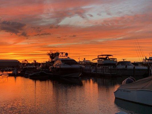 Sunset at Son Rise Marina