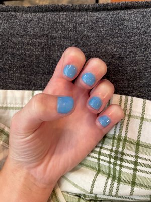 Awful powder manicure