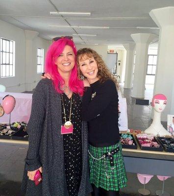 Me hanging out with Tarina on a visit to the Sparkle Factory!