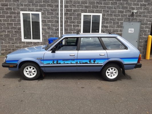 Our 1984 Subaru GL, "Harold".  Ed did an amazing job.