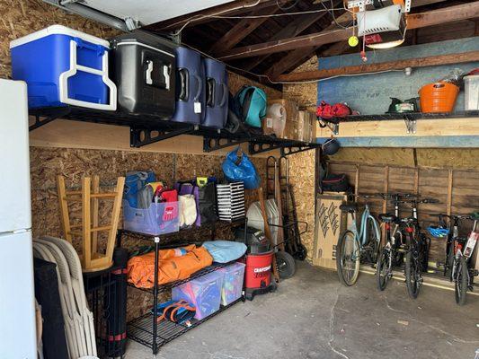 Beautifully organized garage