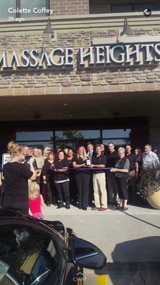 Ribbon-cutting for Grand Re-opening celebration.