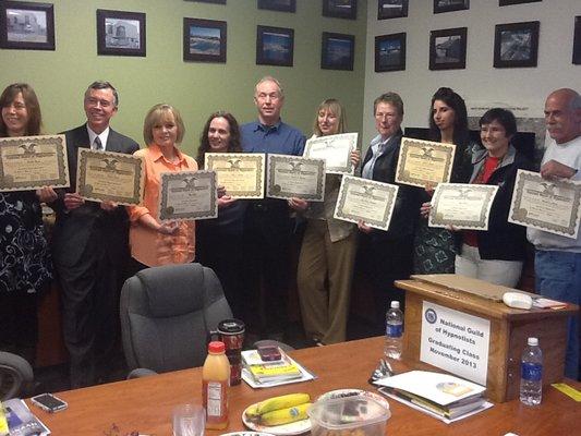 NGH Hypnosis Certification Course Graduates, taught by Deborah Faithrose, Certified Instructor at Hypnosis Center of Anchorage.