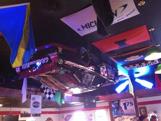 Come in and check out the car on the ceiling!