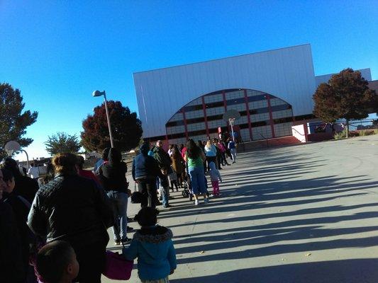 At alamosa community center for toys for tots sign up 9 till 3 today and also December 1