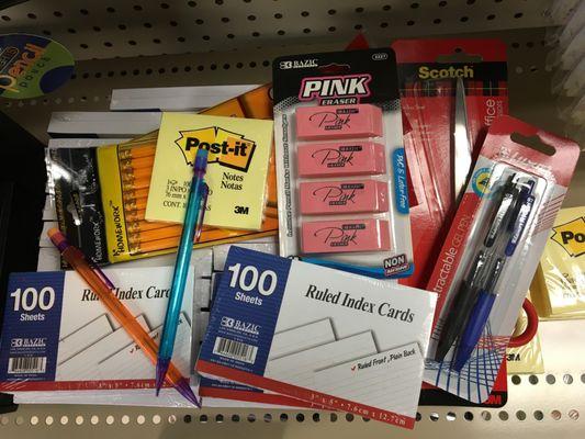 Various office supplies