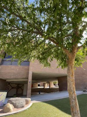 School Amphitheater and Library