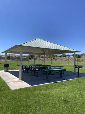 Covered eating area.