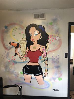 Thanks Rster for this awesome mural in my salon. I love it