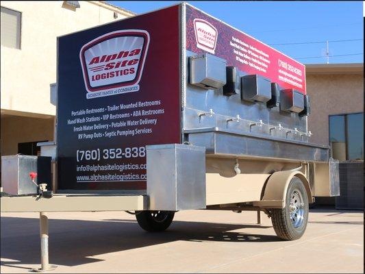 VIP Hand Wash Station includes 12 individual hand wash stations