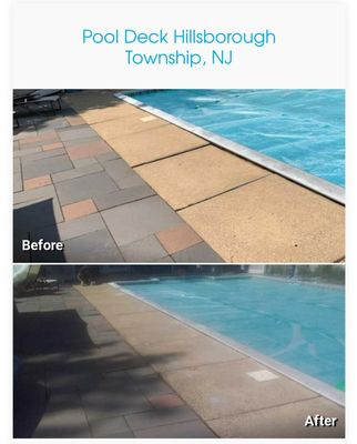 Lifting & Leveling of a pool deck in Hillsborough, NJ