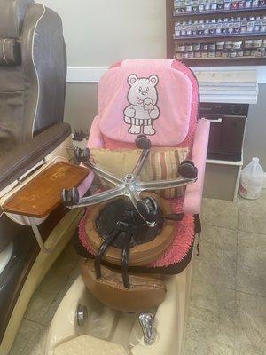 Little child mini pedi/ manicure chair