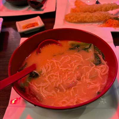 This is Sakura's version of Tonkatsu pork ramen. The broth sets it apart from other ramen. Highly recommend this restaurant to anyone.