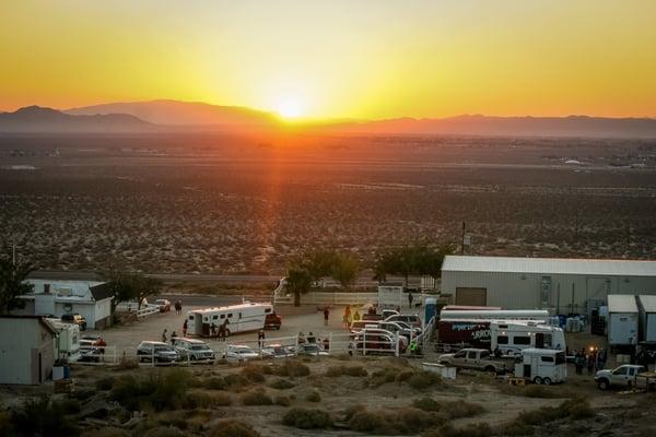 Sunrise at the start of Man vs Horse, Inyokern, California. It was a great event hosted by Indian Wells Brewing Company. Next: Oct 9 2016