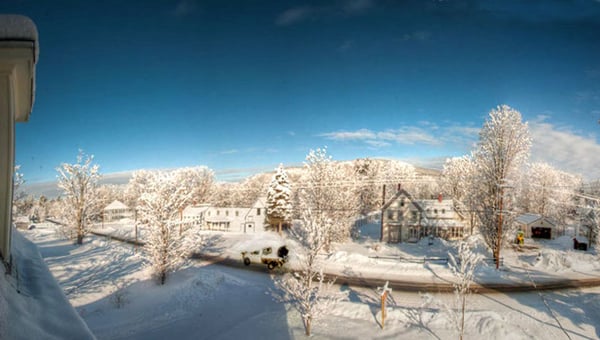 Main Street in the February from the top floor