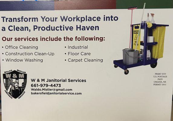 Waldo & Mistler Janitorial Service